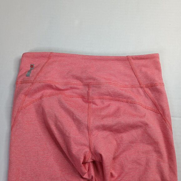 Zella Womens Capri Leggings Yoga Pants Size XS XSmall Pink Micro Stripe - Picture 7 of 7
